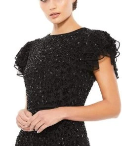 Mac Duggal - 10748 Embellished Jewel Neck Sheath Dress