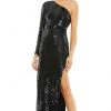 Mac Duggal - 10788 Asymmetric Sequined Gown