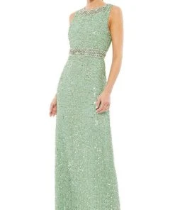 Mac Duggal - 10839 Crystal Ornate Sheath Gown