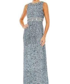 Mac Duggal - 10839 Crystal Ornate Sheath Gown