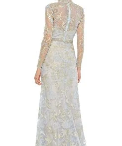 Mac Duggal - 11165 Beaded High Collar Trumpet Gown