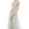 Mac Duggal - 11241 Embroidered Floral Tulle Gown 2 Mac Duggal - 11241 Embroidered Floral Tulle Gown