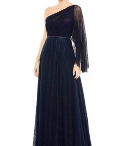 Mac Duggal - 11244 Lace Asymmetric A-Line Gown 9 Mac Duggal - 11244 Lace Asymmetric A-Line Gown