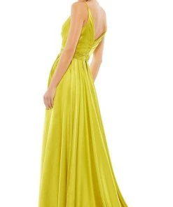 Mac Duggal - 12443 Long Draped A-Line Gown