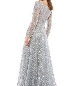 Mac Duggal - 20189 Long Sleeves Embroidered Gown 7 Mac Duggal - 20189 Long Sleeves Embroidered Gown