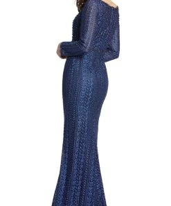 Mac Duggal 20271 - Embroidered Long Sleeve Evening Dress 12 Mac Duggal 20271 - Embroidered Long Sleeve Evening Dress