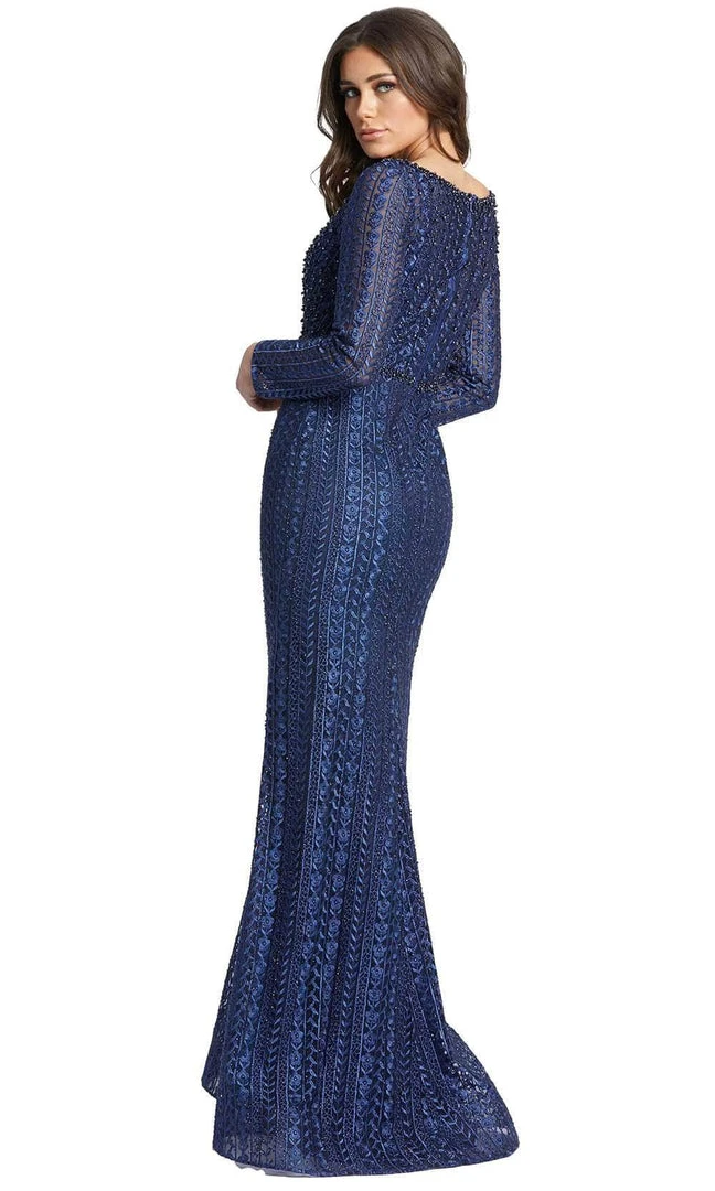 Mac Duggal 20271 - Embroidered Long Sleeve Evening Dress 7 Mac Duggal 20271 - Embroidered Long Sleeve Evening Dress