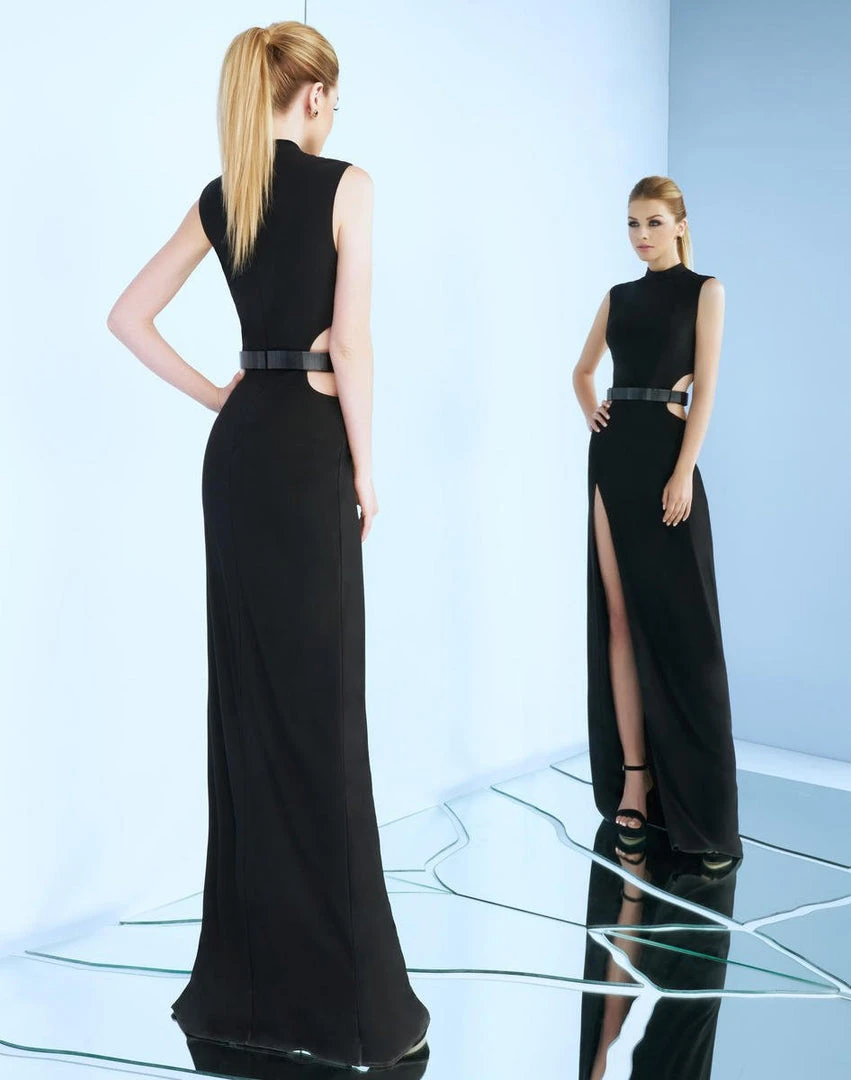 Mac Duggal - 25008 High Neck Long Dress With Slit 4 Mac Duggal - 25008 High Neck Long Dress With Slit