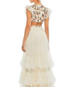 Mac Duggal 35106 - Sleeveless Tulle Formal Gown