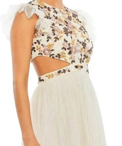 Mac Duggal 35106 - Sleeveless Tulle Formal Gown