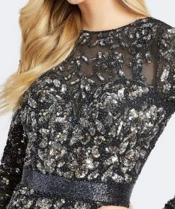 Mac Duggal - 4316D Sequined Mesh Lace Gown