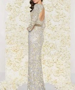 Mac Duggal - 4316D Sequined Mesh Lace Gown