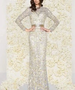 Mac Duggal - 4316D Sequined Mesh Lace Gown