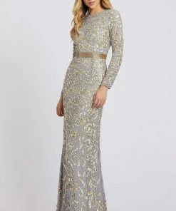 Mac Duggal - 4316D Sequined Mesh Lace Gown