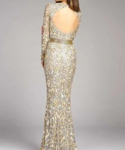 Mac Duggal - 4316D Sequined Mesh Lace Gown