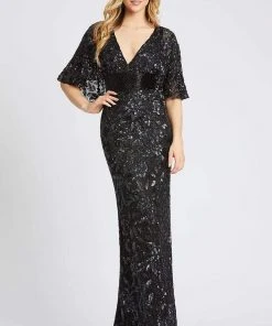 Mac Duggal - 4574D Embellished V-Neck Sheath Dress