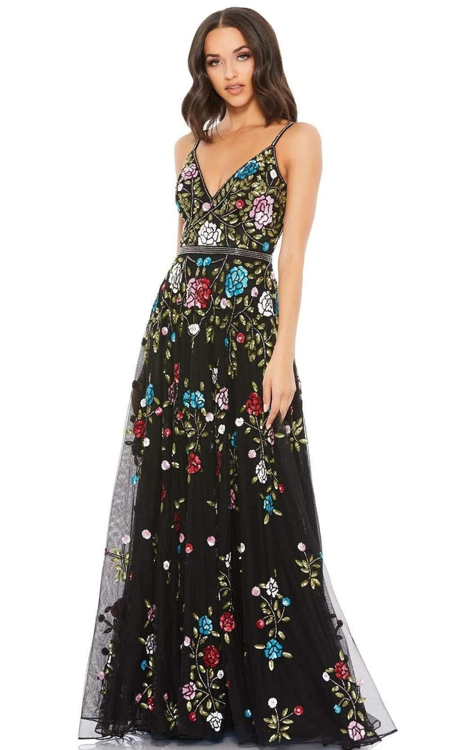 Mac Duggal - 5400 Floral Ornate A-Line Dress 3 Mac Duggal - 5400 Floral Ornate A-Line Dress