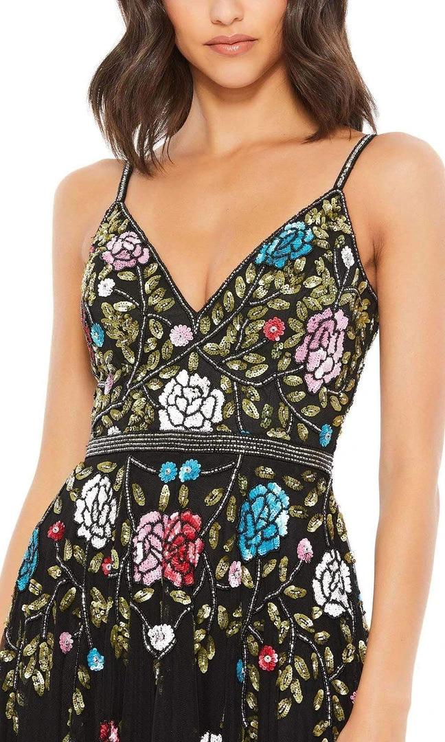 Mac Duggal - 5400 Floral Ornate A-Line Dress 5 Mac Duggal - 5400 Floral Ornate A-Line Dress