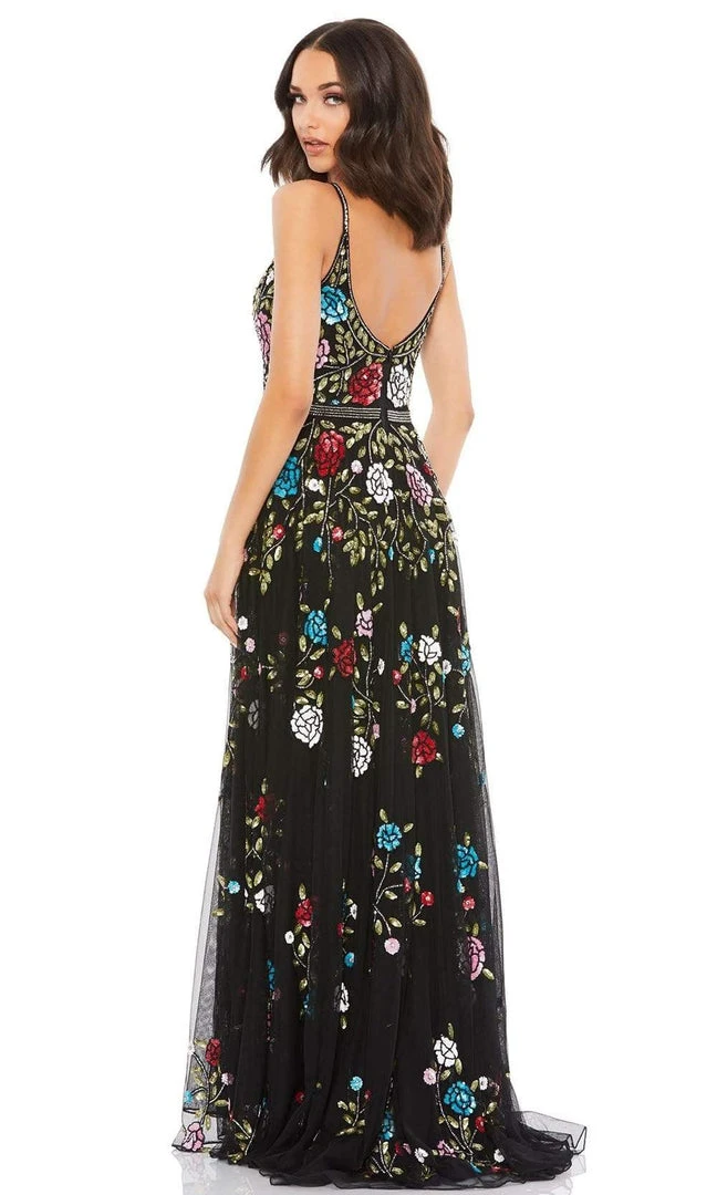 Mac Duggal - 5400 Floral Ornate A-Line Dress 4 Mac Duggal - 5400 Floral Ornate A-Line Dress