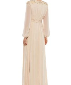 Mac Duggal 55694 - Bishop Sleeve A-Line Evening Gown | Couture Candy 12 Mac Duggal 55694 - Bishop Sleeve A-Line Evening Gown | Couture Candy