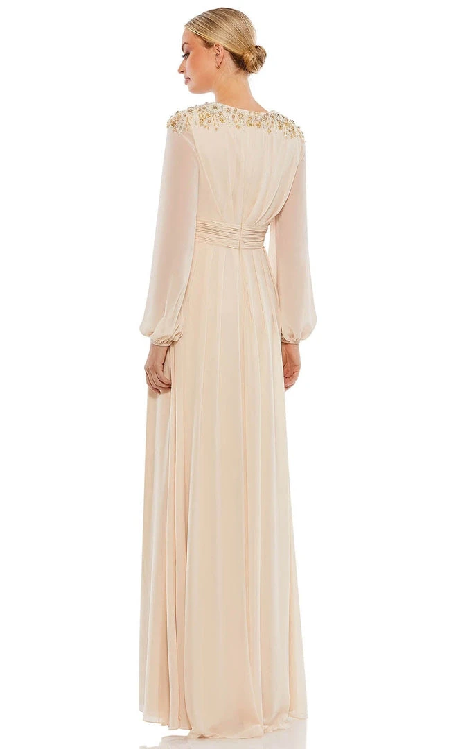 Mac Duggal 55694 - Bishop Sleeve A-Line Evening Gown | Couture Candy 7 Mac Duggal 55694 - Bishop Sleeve A-Line Evening Gown | Couture Candy