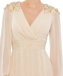 Mac Duggal 55694 - Bishop Sleeve A-Line Evening Gown | Couture Candy 13 Mac Duggal 55694 - Bishop Sleeve A-Line Evening Gown | Couture Candy