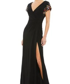 Mac Duggal 55709 - Floral Beaded Evening Gown | Couture Candy