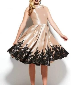 Party Dresses Mac Duggal - 62435 Lace Bateau A-line Dress 11 Party Dresses Mac Duggal - 62435 Lace Bateau A-line Dress