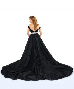 Mac Duggal - 62767 Off-Shoulder Dress With Overskirt 9 Mac Duggal - 62767 Off-Shoulder Dress With Overskirt