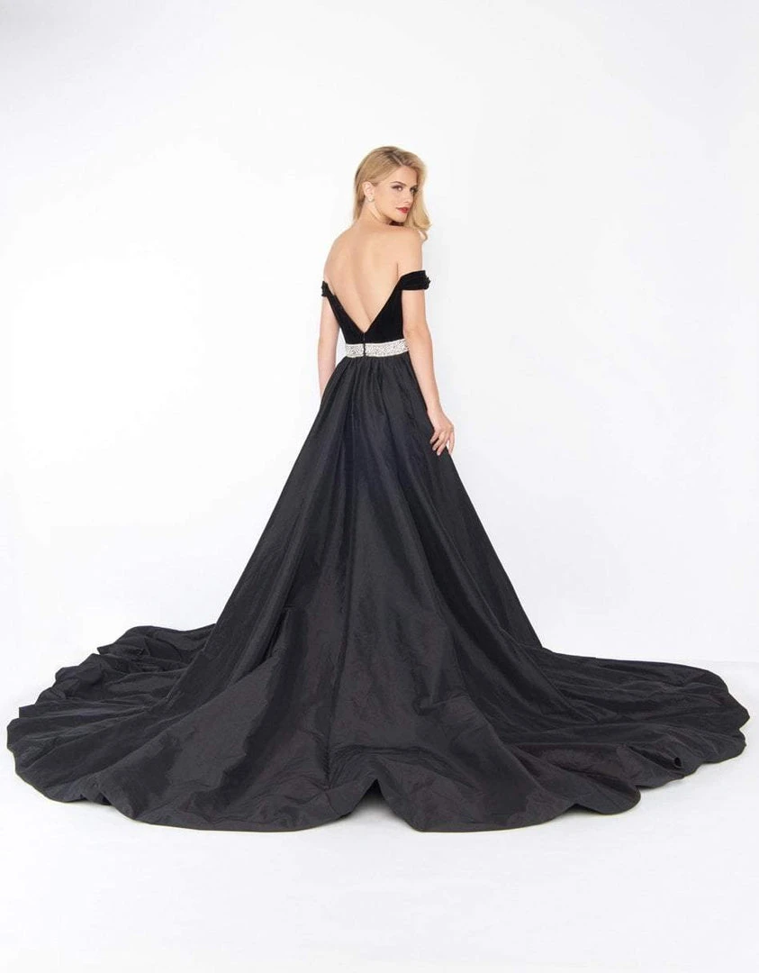 Mac Duggal - 62767 Off-Shoulder Dress With Overskirt 4 Mac Duggal - 62767 Off-Shoulder Dress With Overskirt