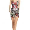 Mac Duggal - 67459 Crisscross Back Floral Sheath Dress