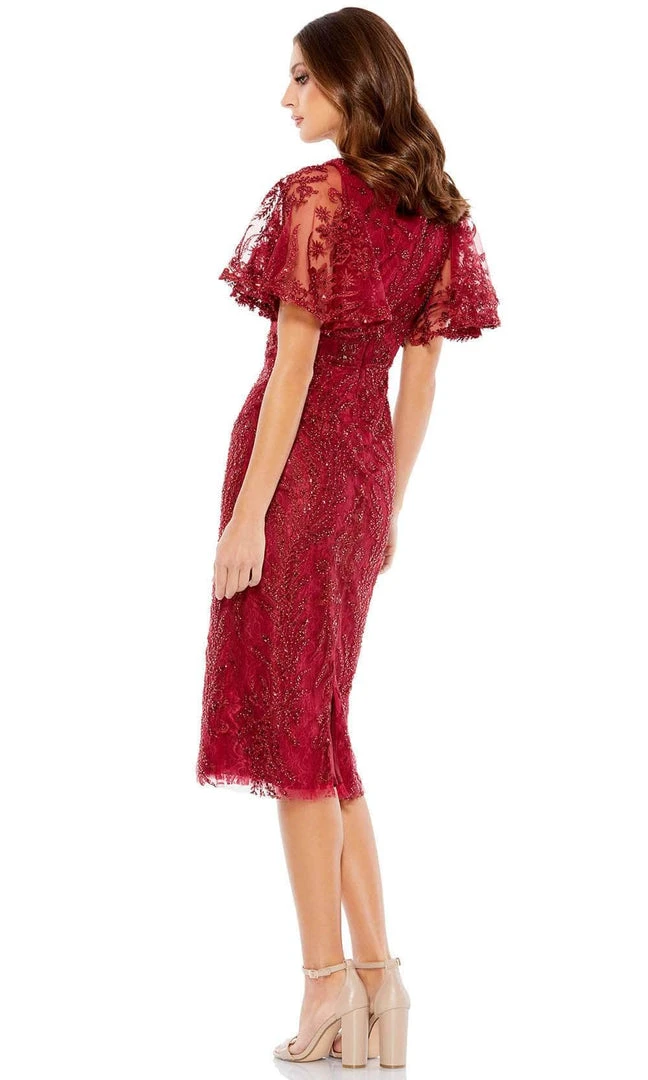 Mac Duggal 67546 - Embroidered V-neck Formal Dress 4 Mac Duggal 67546 - Embroidered V-neck Formal Dress