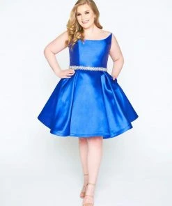 Mac Duggal - 67605F Vibrant Satin Beaded Waist Cocktail Dress 7 Mac Duggal - 67605F Vibrant Satin Beaded Waist Cocktail Dress