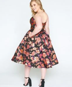 Mac Duggal - 67611F Floral Printed Sweetheart A-line Dress