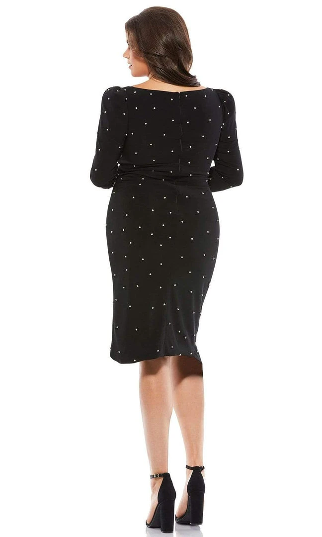 Mac Duggal - 67731 Beaded Polka Dot Sheath Dress 4 Mac Duggal - 67731 Beaded Polka Dot Sheath Dress