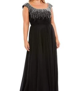 Mac Duggal - 67735 Bead Embellished Scoop Evening Dress