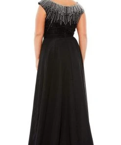 Mac Duggal - 67735 Bead Embellished Scoop Evening Dress