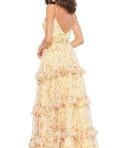 Mac Duggal - 67794 Floral Printed A-Line Tiered Dress