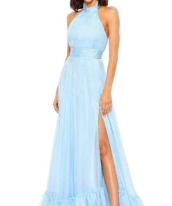 Mac Duggal - 67816 High Halter Open Back A-Line Dress