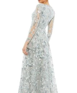 Mac Duggal 67869 - Long Sleeve A-Line Dress