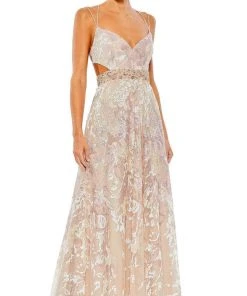 Mac Duggal 68051 - Sleeveless Deep V-neck Evening Dress