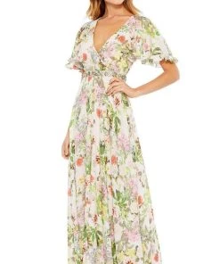 Mac Duggal - 9079 Multi Color Floral Printed Dress