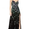 Mac Duggal - 9172 V-Neck Floral Sequin Dress 2 Mac Duggal - 9172 V-Neck Floral Sequin Dress