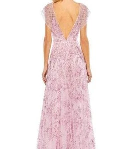 Mac Duggal 93685 - Short Cap Sleeve A-Line Dress