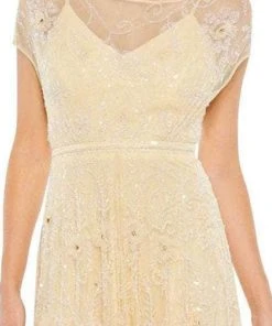 Mac Duggal 93685 - Short Cap Sleeve A-Line Dress 13 Mac Duggal 93685 - Short Cap Sleeve A-Line Dress