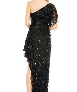 Mac Duggal 93687 - Asymmetrical One Shoulder Strap High Low Dress