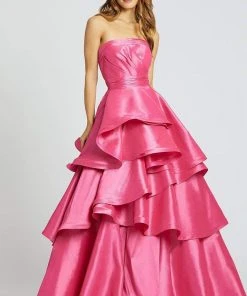 Mac Duggal Ballgowns - 48884H Strapless Ruched Bodice Tiered Ballgown