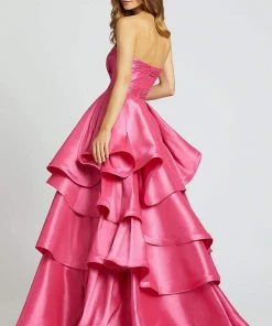 Mac Duggal Ballgowns - 48884H Strapless Ruched Bodice Tiered Ballgown