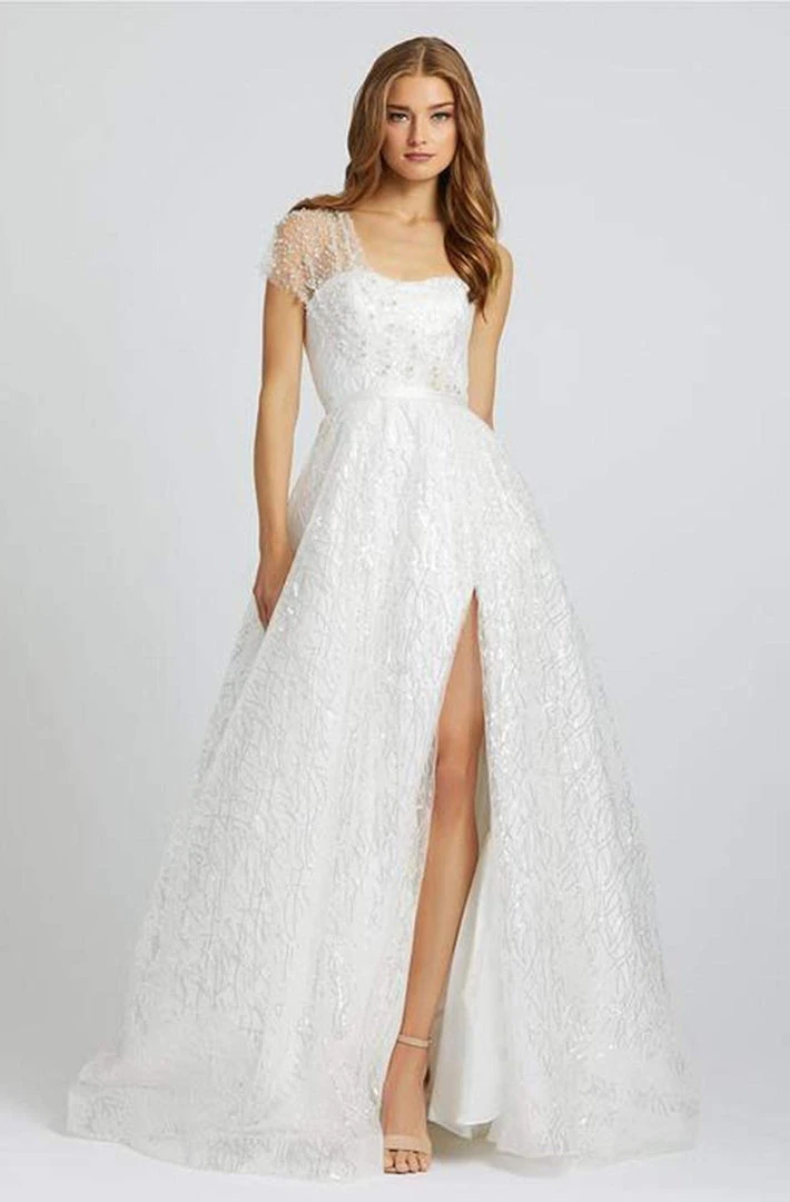 Mac Duggal Ballgowns - 67120H Embroidered Ballgown With Slit 3 Mac Duggal Ballgowns - 67120H Embroidered Ballgown With Slit