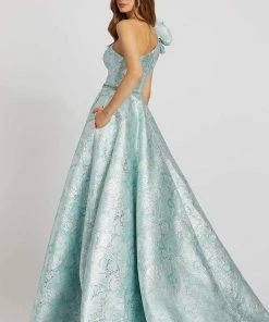 Mac Duggal Ballgowns - 79257H Ruffled Asymmetric Long Ballgown